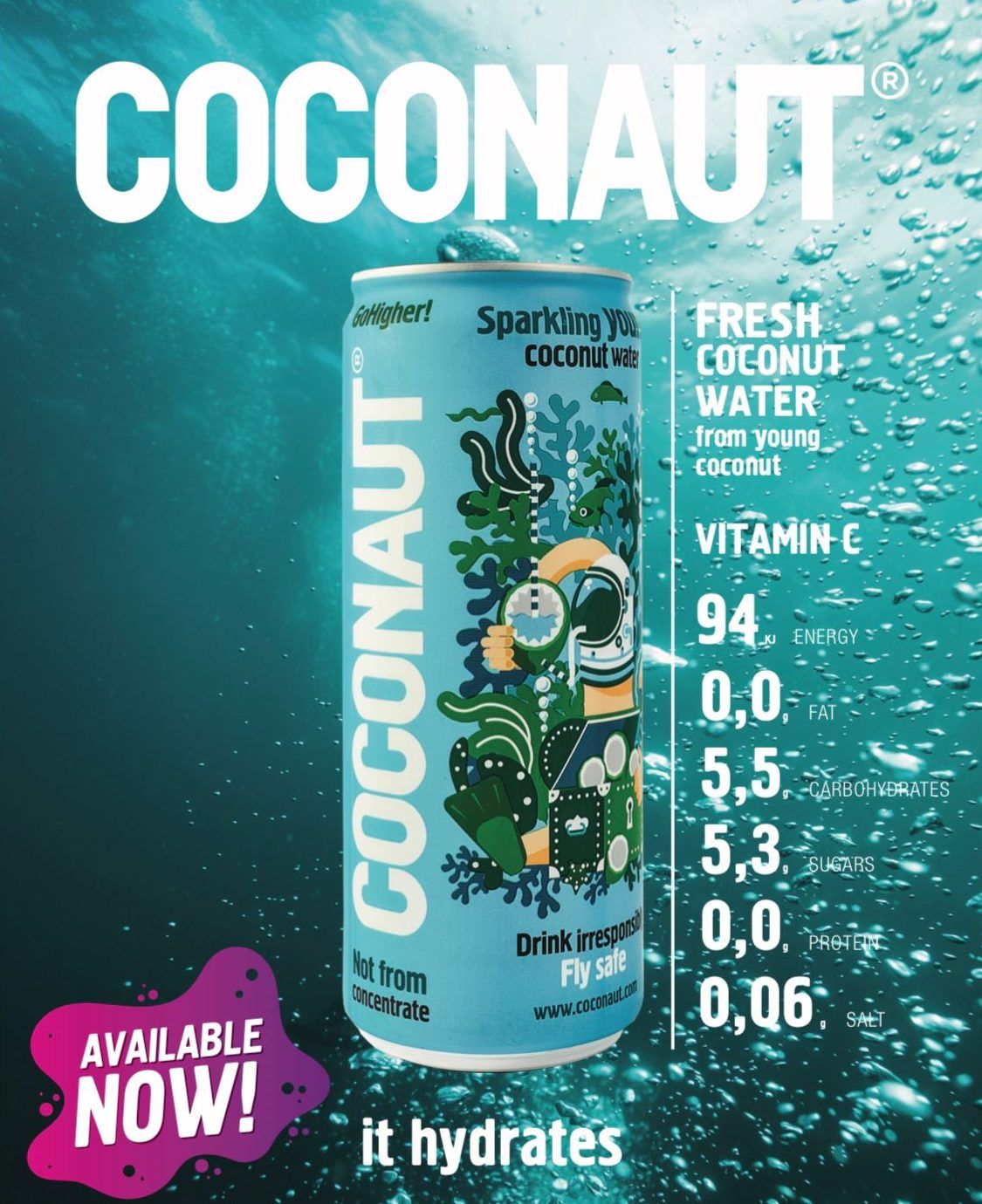 Coco agua gas water